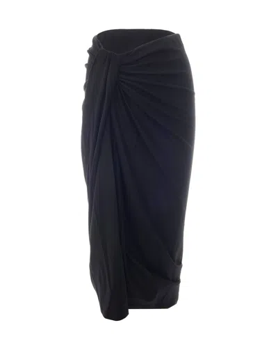 Isabel Marant Étoile Isabel Marant Etoile Tech Fabric Mini Skirt With Leather Details In Blue