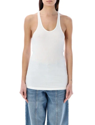 Isabel Marant Étoile Scoop-neck Racerback Top In White