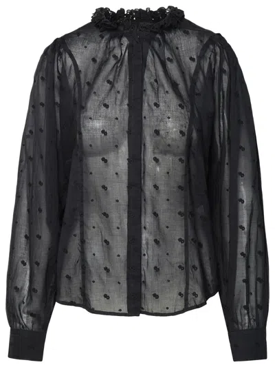 Isabel Marant Étoile Isabel Marant Etoile 'terzali' Black Cotton Shirt Woman