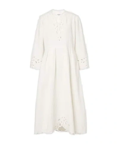 Isabel Marant Étoile Tianny Cotton Maxi Dress In White