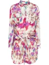 Isabel Marant Étoile Multicolor Cotton Shirt Nueva Dress In Multicolour