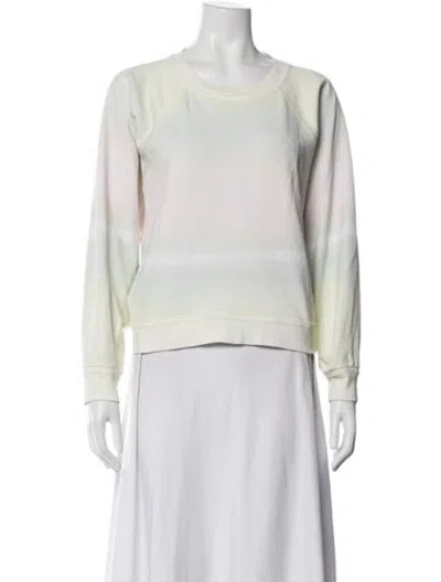 Pre-owned Isabel Marant Étoile Tie-dye Print Crew Neck Sweatshirt In Green