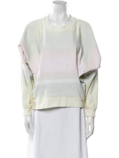 Pre-owned Isabel Marant Étoile Tie-dye Print Crew Neck Sweatshirt In Yellow