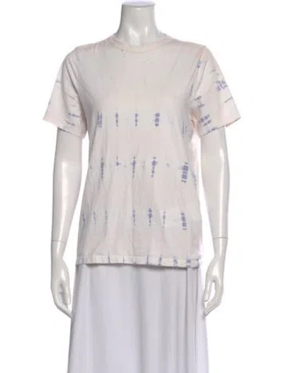 Pre-owned Isabel Marant Étoile Tie-dye Print Crew Neck T-shirt In Pink
