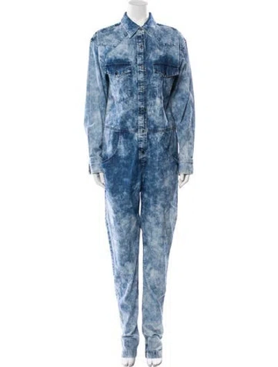 Pre-owned Isabel Marant Étoile Tie-dye Print Jumpsuit In Blue