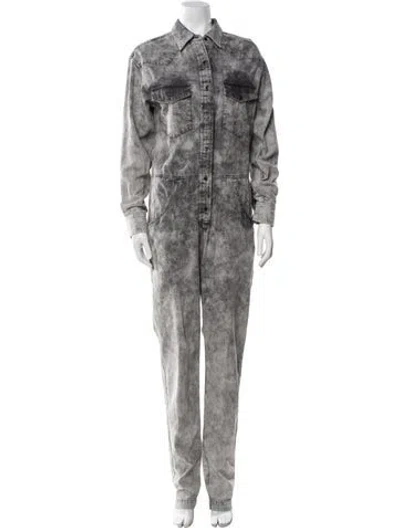 Pre-owned Isabel Marant Étoile Tie-dye Print Jumpsuit W/ Tags In Gray