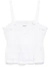 ISABEL MARANT ÉTOILE TIERED LACE DETAIL TOP WITH ADJUSTABLE STRAPS