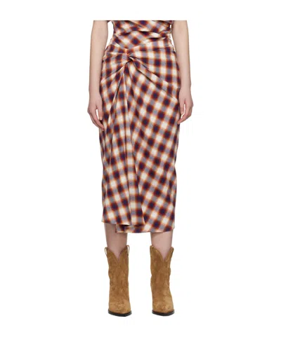 Isabel Marant Étoile Tijuana Midi Skirt In Nude