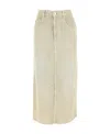 Isabel Marant Étoile Tilauria Denim Midi Skirt In Nude