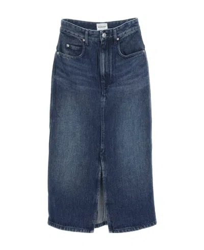 Isabel Marant Étoile Tilauria High-waist Denim Skirt In Blue
