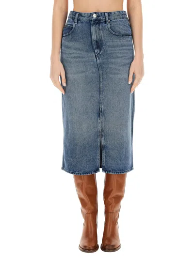 Isabel Marant Étoile Isabel Marant Etoile Tilauria Skirt In Denim