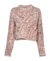 Isabel Marant Étoile Tima Mélange-effect Jumper In White