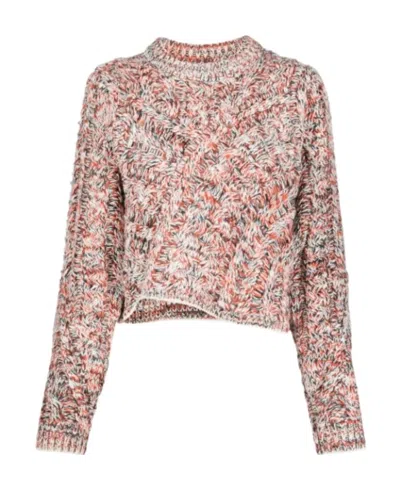 Isabel Marant Étoile Tima Mélange-effect Jumper In Red
