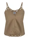Isabel Marant Étoile Sleeveless V-neckline Crochet Detailing