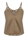 Isabel Marant Étoile Sleeveless V-neckline Crochet Detailing