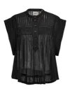 Isabel Marant Étoile Lapao Pleated Blouse In Black