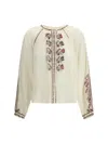 Isabel Marant Étoile Marant Etoile Women Lynne Biologic Cotton Shirt In Neutral