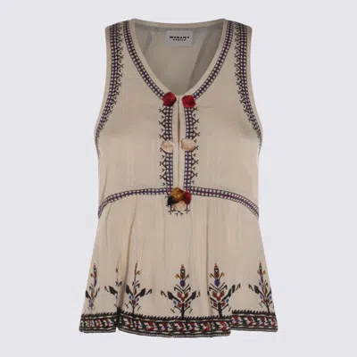 ISABEL MARANT ÉTOILE ISABEL MARANT ÉTOILE ECRU VISCOSE TOP