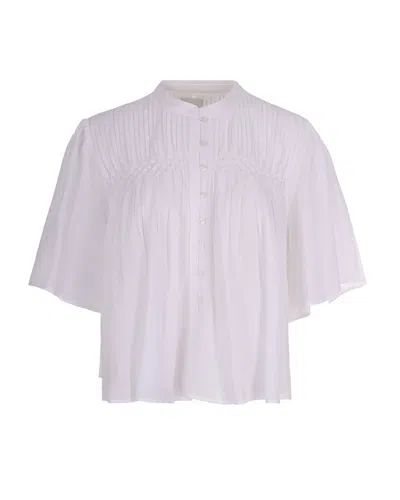 Isabel Marant Étoile Top Destiny Bianco In Black