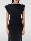 Isabel Marant Étoile Gz T-shirt With Cap Sleeves And Draped Detail In Schwarz