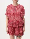 Isabel Marant Étoile Isabel Marant Etoile 'neslya' Red Viscose Blouse Women In 红色