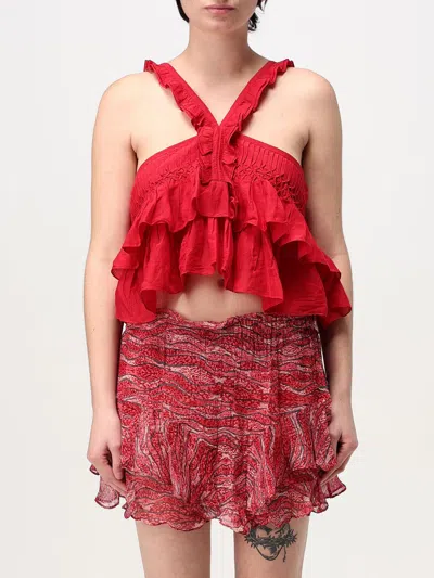 ISABEL MARANT ÉTOILE TOP ISABEL MARANT ETOILE WOMAN COLOR RED,G44467014