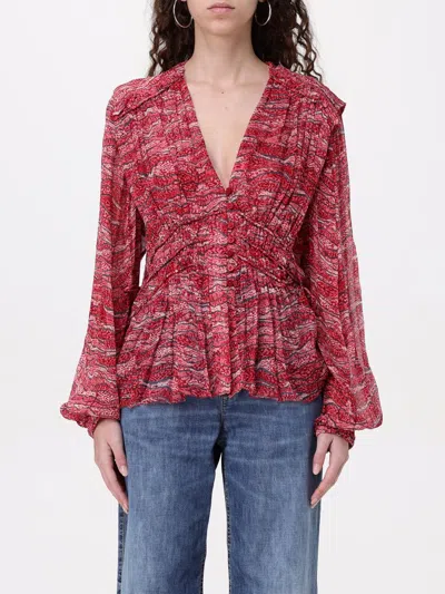 ISABEL MARANT ÉTOILE TOP ISABEL MARANT ETOILE WOMAN COLOR RED,G51801014