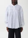 Isabel Marant Étoile Plalia Oversized Cotton Blouse In Weiss