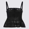 Isabel Marant Étoile Black Macramé Araliane Top In Black