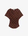 Isabel Marant Étoile Neyela Top Dark Bronze In Brown