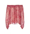 Isabel Marant Étoile Isabel Marant Etoile Fuchsia Printed ml Vutti Top In Red
