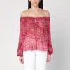 Isabel Marant Étoile Isabel Marant Etoile Fuchsia Printed ml Vutti Top