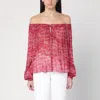 Isabel Marant Étoile Isabel Marant Etoile Fuchsia Printed ml Vutti Top