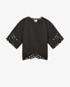 Isabel Marant Étoile Top Shana In Schwarz Gewaschen
