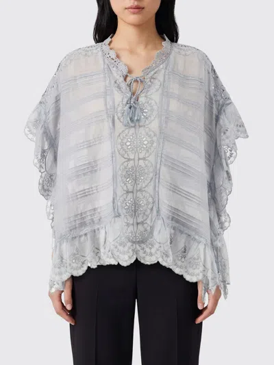Isabel Marant Étoile Payton Lace-trimmed Embroidered Cotton Blouse In Pink