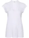Isabel Marant Étoile Zankou Linen T-shirt In White