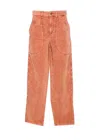 Isabel Marant Étoile Onyta Patch-pocket Corduroy Trousers In Orange