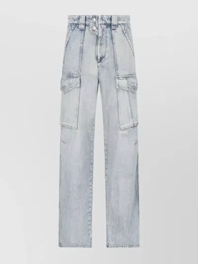 ISABEL MARANT ÉTOILE TROUSERS STRAIGHT LEG CARGO POCKETS