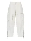 Isabel Marant Étoile Straight Trousers With Cargo And Back Pockets In White