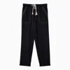 Isabel Marant Étoile Black Silk Trousers With Drawstring Women In Black