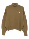 Isabel Marant Étoile Turtleneck Balloon-sleeve Sweater In Green