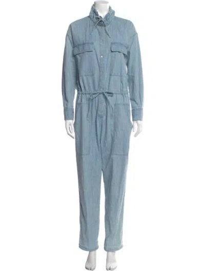 Pre-owned Isabel Marant Étoile Turtleneck Jumpsuit In Blue