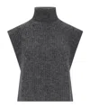 Isabel Marant Étoile Megan Alpaca Blend Knit Vest In Black