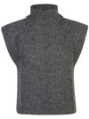 Isabel Marant Étoile Megan Alpaca Blend Knit Vest In Grey