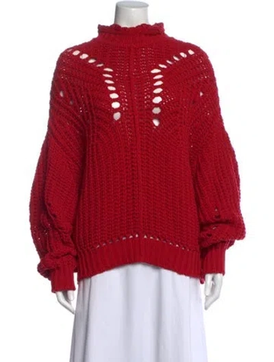 Pre-owned Isabel Marant Étoile Turtleneck Sweater In Red