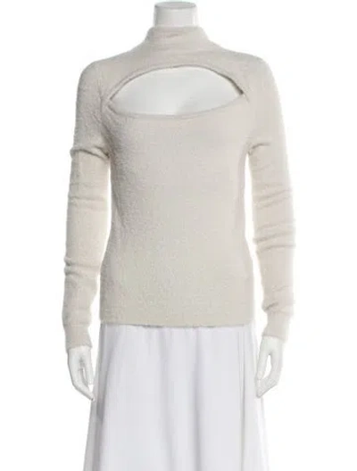Pre-owned Isabel Marant Étoile Turtleneck Sweater In White