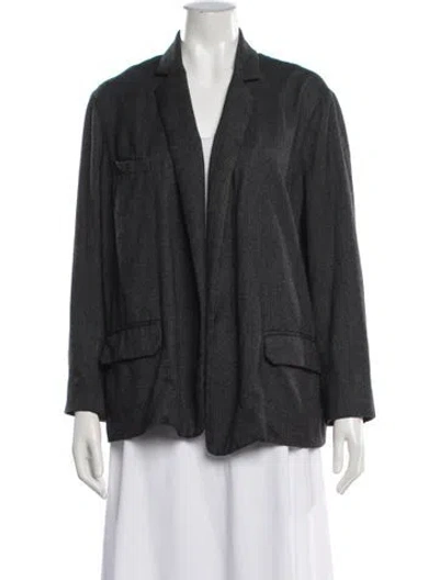 Pre-owned Isabel Marant Étoile Tweed Pattern Blazer In Blue