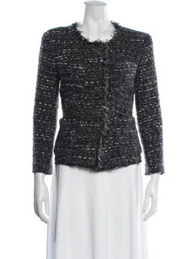 Pre-owned Isabel Marant Étoile Tweed Pattern Jacket In Grey