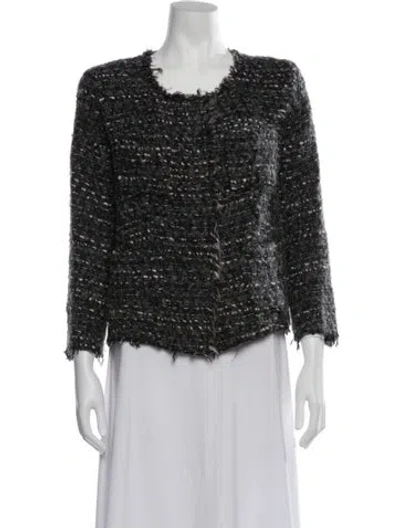 Pre-owned Isabel Marant Étoile Tweed Pattern Jacket In Multicolor