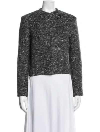 Pre-owned Isabel Marant Étoile Tweed Tweed Pattern Jacket In Grey
